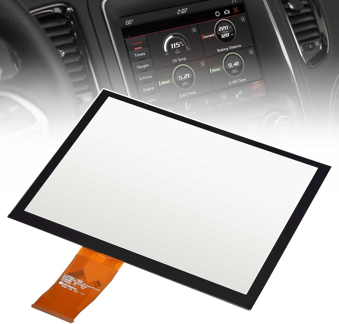 8.4" Uconnect Touch Screen Digitizer Compatible with Ram 1500 2500 3500 Chrysler Dodge Durango Challenger Grand Cherokee Wrangler 2017 2018 2019 2020 Radio Navigation Replace # LA084X01(SL)(01)