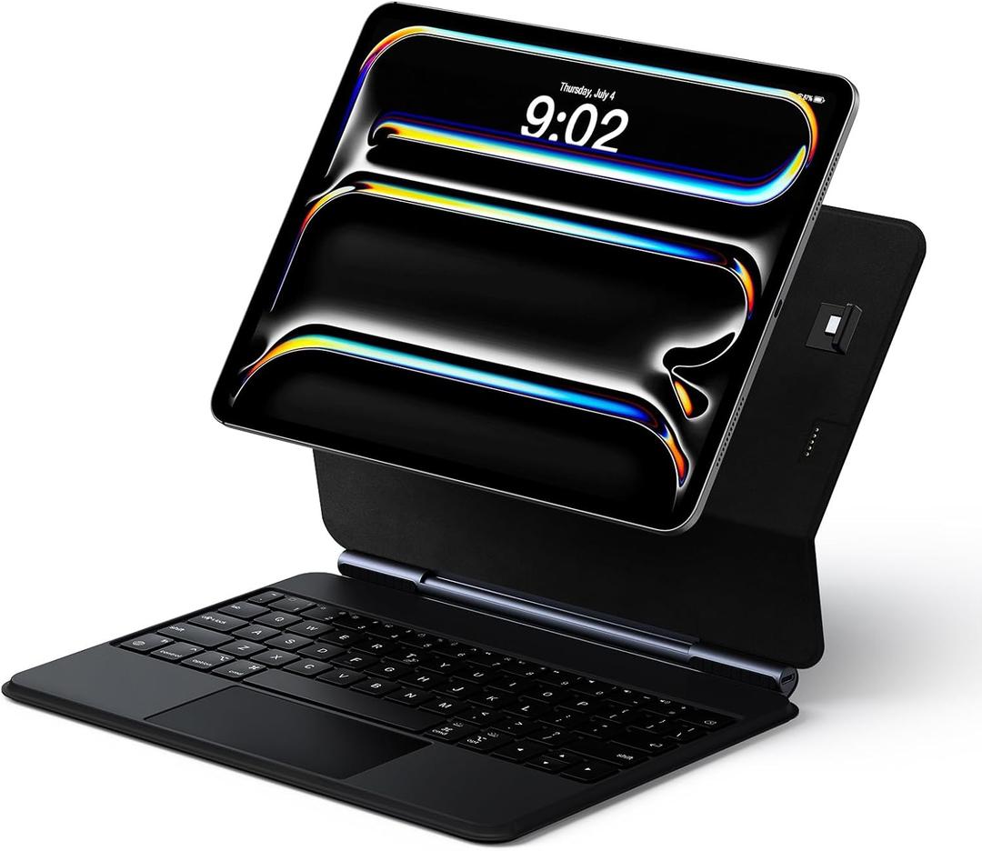 Keyboard Case for iPad Pro 11-inch (M4 2024 / M5 2025), Magic-Style Magnetic Keyboard Case with Multi-Touch Trackpad, Floating Cantilever Stand Compatible with iPad Pro 11 inch (Onyx)