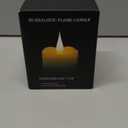 Flameless Candles Battery Operated with Timer, 3D Moving Flame Flickering, Last 600+ Hours Battery Candles, 3" x 3" Ivory Real Wax Electric LED Candle for Wedding Party Decorations