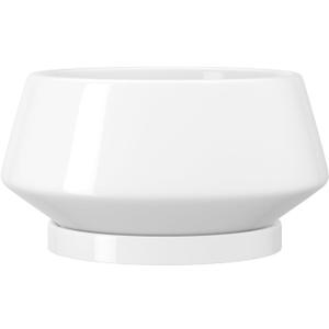 10 Inch White Ceramic Planter with Drainage Hole and Saucer | Ideal for Indoor and Outdoor Plants, Modern Home Decor, Round, Gloss White, Large