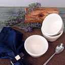 Tuxton Home Reno Eggshell White 8-Ounce Mini Bowl, Set of 6, Beige, Off White; Heavy Duty; Chip Resistant; Lead and Cadmium Free; Freezer to Oven Safe up to 500°F