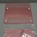 G JGOO Compatible with MacBook Air 13 inch Case 2026 2025-2022 M5 A3449 M4 A3240 M3 A3113 M2 A2681, Glitter Hard Shell for MacBook Air 13.6 inch Case + Keyboard Cover + Screen Protector, Sparkly Pink