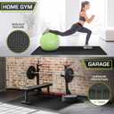ProsourceFit Weaved Pattern Extra Thick Exercise Puzzle Mat -inch, EVA Foam Interlocking Tiles for Protective, Cushioned Flooring for Home and Gym Equipment; Black, 24 SQ FT, 6 Tiles