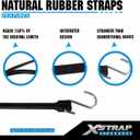 XSTRAP STANDARD 20 Pack Multiple Size Natural Rubber Tarp Bungee Straps 100% EPDM Tie Down Cords with S Hooks Heavy Duty Ideal for Securing Tarps