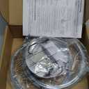 CANEOE Small Modern Ceiling Light, 6000K Cool White Round Led Hallway Light Fixtures Ceiling, Chrome Design Close to Ceiling Lamp for Hallway Kitchen Balcony Cloakroom Laundry Room