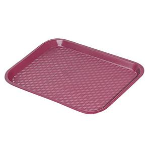 G.E.T. FT-18-BU BPA-Free Cafeteria / Fast Food Tray, 17.5" x 14", Burgundy (Set of 12)  
