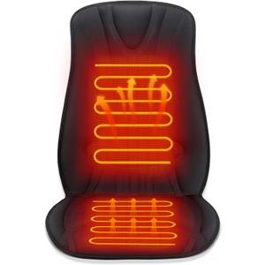 Heated Seat Covers with Fast Heat, Universal Seat Warmer for Home Office and More Use, Comfortable Full Back and Seat Cushion with 3 Heating Levels, Winter Christmas Gift