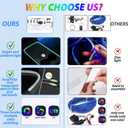 5 in 1 Car Led Strip Lights with App Control, RGB Colors Interior Car Lights, Ambient Led Lighting Kit, 4 Light Flashing Modes, USB Neon Accessories for Doors, Center Console