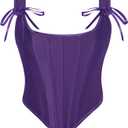 Scarlet Darkness Corset Tops for Women Renaissance Boned Overbust Bustier Corset Top (6)