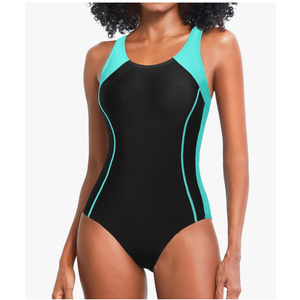 Tempt Me Women One Piece Swimsuits Athletic Racerback Swimwear Training Exercise Slimming Bathing Suit S