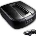 Black Center Console Armrest Lid Cover Fits for 2007-2014 Chevy Silverado Suburban 1500 2500 Tahoe Avalanche, GMC Sierra Yukon XL 1500 2500, Replace 15217111 15941534 19328718 924-875