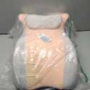 SheRest Adjustable Headrest Reading Pillow for Bed Adults - Memory Foam Back Support Wedge for Acid Reflux, Snoring & Legs, Pink and Gray (22.8"x15"x9")