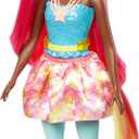 Barbie Dreamtopia Unicorn Fashion Doll with Pink & Yellow Hair & Removable Skirt & Accessories Including Unicorn Headband & Tail