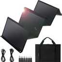 Portable Solar Panel  60W Foldable Solar Panels with 5V USB and 18V DC for Camping,Cell Phone,Tablet and 5-18V Devices  Compatible with Solar Generators Power Stations