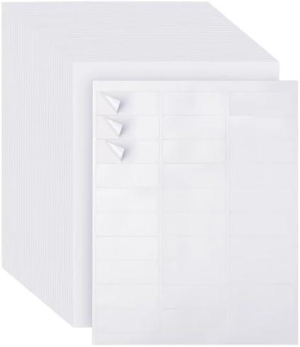 Pack of 5 LuckyGuard 1800 Label Stickers for Printer 1" x 2-5/8" Mailing Labels Self Adhesive Matte Postage Labels White 30 Per Sheet Printer Labels Stickers for Envelopes