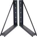 Colinktool Underbody Steel Mounting Brackets,18 x 18 Inch Truck Tool Box Mounting Kit, with Screws Spacers and Sleeves - 2 PCS