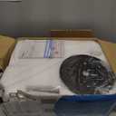 52 Inch Modern Ceiling Fans with Lights, Flush Mount Ceiling Fan with Light and Remote/APP Control, 5 Reversible 6 Speeds Curved Blades, 3 CCT Dimmable Lights for Bedroom, Black