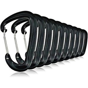 10 PCS D Ring Carabiner Clips,5KN Aluminium Alloy Carabiners Camping