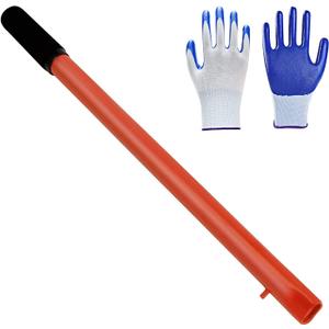 ANCKNE Horizontal Hydraulic Jack Handle 2 Ton, Jack Handle Replacement, with Rubber Gloves Automotive Car Jack Accessories Red