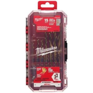 Milwaukee Shockwave Titanium Drill Bit Kit w/ 15 Pcs 48-89-4670