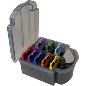 New Upgraded Stainless Steel Attachment 9 Colors Guide Comb Set 1/8 Inch to 1 1/4 Inch(3-32mm),for Andis Oster A5 Wahl KM10 Series Clipper Detachable Blade(Only fit for 15# 10# 30# Blade)