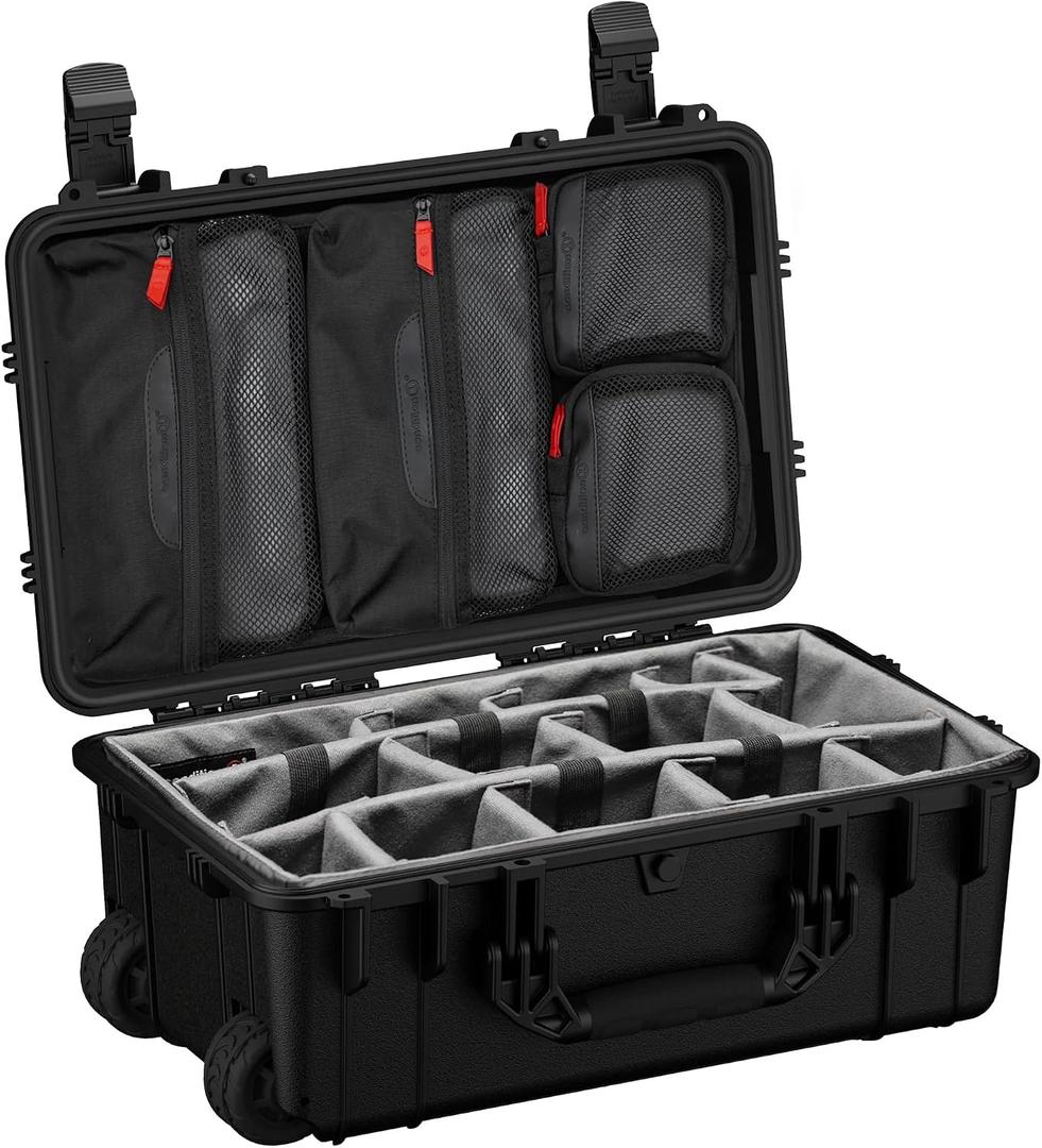 Condition 1 22" Large Rolling Lockable Hard Storage Case, Model 300, Black