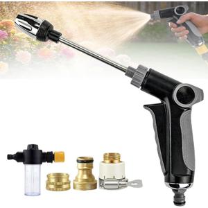 2026 New Power Jet Water, Turn Any Hose Into A High-Pressure Water Cleaning Jet, Heavy Duty Garden Hose Nozzle,Spray Nozzles for Cleaning Yard Patio Car