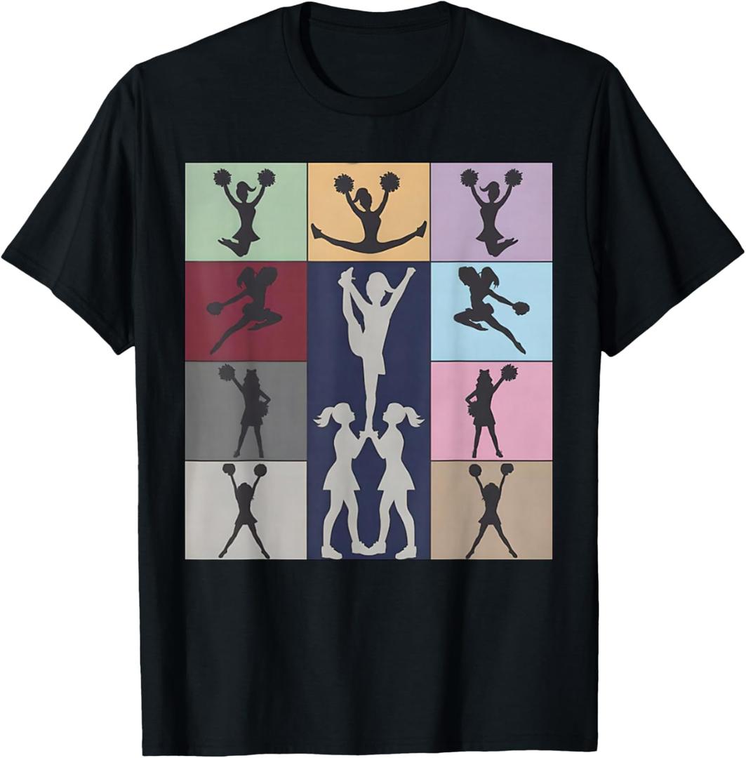 Cheerleading Tees Cheerleader Squad Girl Teen Cheer Practice T-Shirt