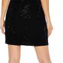 Forever 21 Women's Rhinestone Cutout Mini Dress (Black, S)