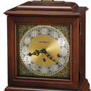 Howard Miller Boise City Mantel Clock II 549-638  Windsor Cherry Finish, Brass Finished Dial, Vintage Home Decor, Key-Wound, Triple-Chime Movement