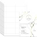 Mr-Label 240gsm Heavyweight Printable Business Cards 3.5" x 2", Photo Grade Color Printing, Micro-Perforated A4 Glossy White Double-Sided Inkjet Paper Cardstock (50 Sheets Total 500 Cards)