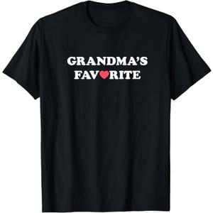 Grandma's Favorite (with red Heart) T-Shirt S