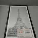 upsimples 11x22 newspaper frame, Display Pictures 10x20 with Mat or 11x22 Without, Wall Hanging Photo Frame, Black, 1 Pack