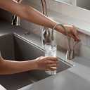 InSinkErator Contemporary Instant Hot and Cold Water Dispenser Faucet, Satin Nickel, F-HC1100SN