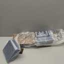 Weysat Tic Tac Toe Toilet Paper Holder Stand Bathroom Wall Decor Rustic Wooden Hanging Storage Freestanding Wall Mounted Shelves Decor for Toilet Tissue Farmhouse (Brown, Blue)