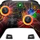 Wireless Switch 2 Pro Controller for Nintendo Switch Controller, Cool LED Wired PC Joysticks-Wireless iOS Gamepad/Android Remote/Programmable Nintendo Switch Accessories Interactive Gaming Figures (Colorful-Light Up)