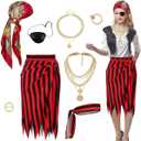 Womens Pirate Costume Accessories for Halloween Costumes for Women Adult