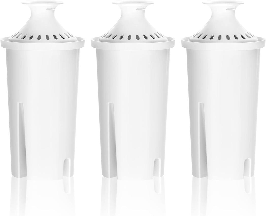 Overbest 7006 Pitcher Water Filter, Replacement for Brita Filter, Brita Pitchers and Dispensers, Classic 35557, OB03, Mavea 107007, and More, NSF Certified, 6 Month Supply, 3 Pack