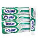 Super Poligrip Zinc Free Denture and Partials Adhesive Cream, 2.4 ounce (Pack of 4)