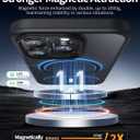 NIMASO for iPhone 16 Pro Max Case,Compatible with MagSafe,Shockproof Military-Grade Protection Cover, Slim Anti-Yellowing Megnetic Translucent Matte Phone Case for iPhone 16 Pro Max (6.9 inch), Black