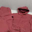 VATEAMI Women's Fleece 2 Piece Outfits Sweatsuit Crop Hooded Pullover Sweatshirt Top Jogger Sweatpants Tracksuits Set (-Medium)