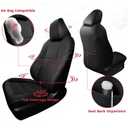 FREESOO for Toyota Corolla Cross Seat Covers S SE XSE 2023 2024 2025 2026, Custom Car Seat Covers Full Set, Luxury Leather Seat Covers for SUV, Waterproof Seat Cover Cushions, Black Only for Hybrid