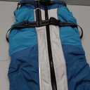 SUNFURA Dog Coat, Dog Jacket for Large Dogs with Harness Built in, Warm Pet Winter Coat Zip Up Snow Jacket with Furry Collar for Boston Terrier, French Bulldogs, Turquoise L