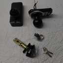 TEEHO Keyless Entry Keypad Door Lock with Handle, Electronic Digital Smart Locks for Front Door, Easy to Install Keypad Deadbolt with Code for Bedroom, Anti-Peeping Password (Matte Black)