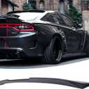 Rear Window Spoiler Roof Wing Fit for Dodge Charger SRT Hellcat/GT/RT/SE/SXT/Scat Pack/Daytona 392 2015-2023 Matte Black V-Style Top Visor Lip Exterior Accessories