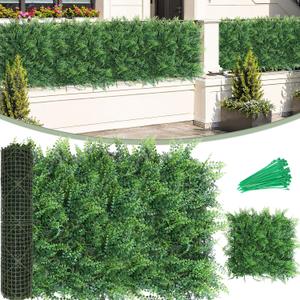 40"x120"(33.5 SQFT), Artificial Greenery Grass Wall Backdrop UV-Anti