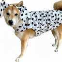 ComfyCamper Dalmatian Dog Costume Animal Print Cosplay Halloween Costumes Christmas, Size S (White)