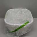 Ggbin 18 Quart Plastic Dish Pans, 13.58" x 13.58" x 7", 2 Packs Square Wash Basin Tub, White