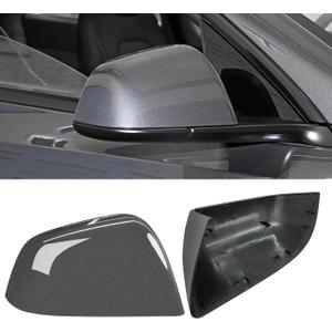 Jaronx Compatible with Tesla Model Y Side Mirror Cover 2020 2021 2022 2023, Rearview Door Wing Mirror Cover Cap Replacement for Tesla Model Y Accessories (Grey, Right)