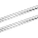 2pcs Straight 2.25" OD 35" Length Mandrel Exhaust Pipe 2.25 Inch Tube Pipe T304 Stainless Steel Universal Fit Durable Material